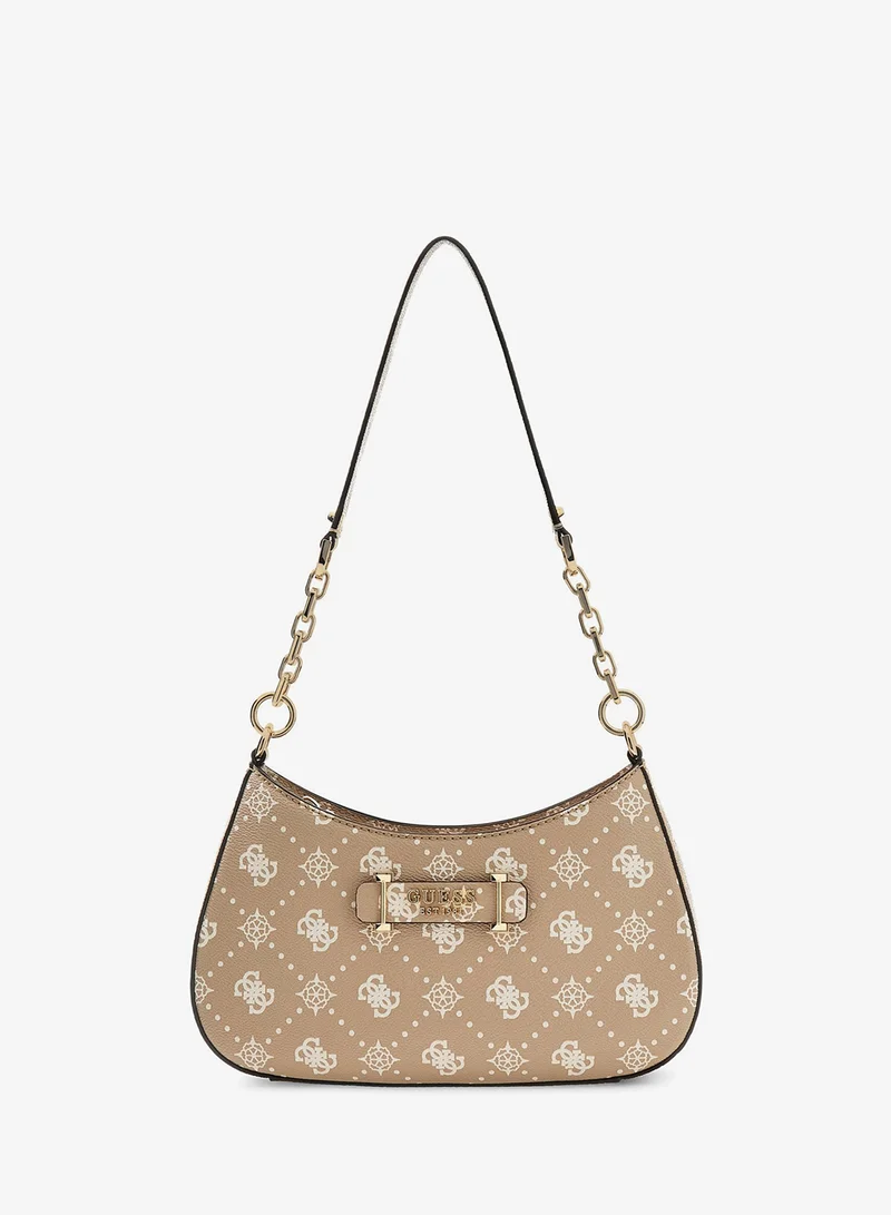 GUESS Carrie Logo Top Zip Shoulder Bag
